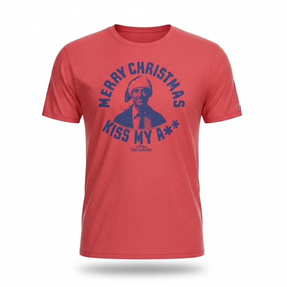 Homage Christmas Vacation Clark Griswold Red Tri-Blend T-Shirt XXL Mens